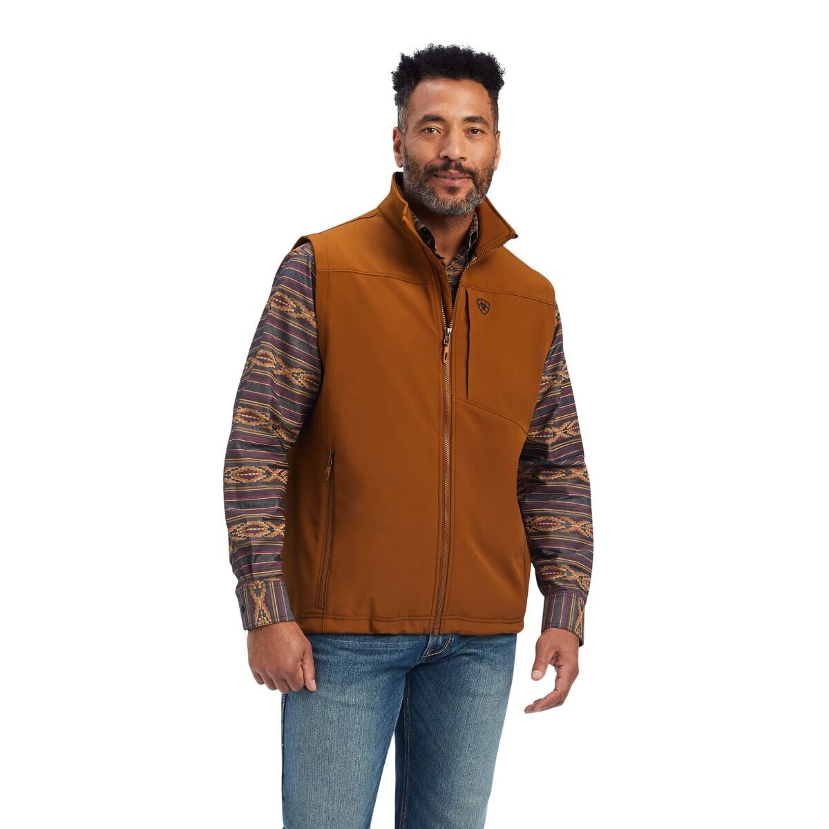 western dress vest Powder River Men's Heather Charcoal Wool Button Front Western Vest 98-1176CHR 98X1176CHR L main image 0