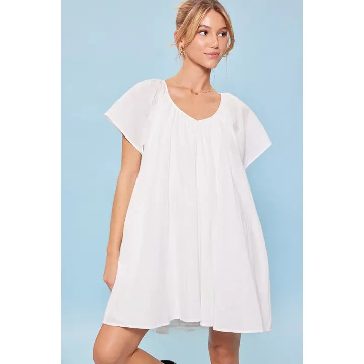 H14539D Idem Ditto Ladies Relaxed Fit Mini Dress