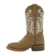 Kiara Calzatti Floral Western Wide Square Boots