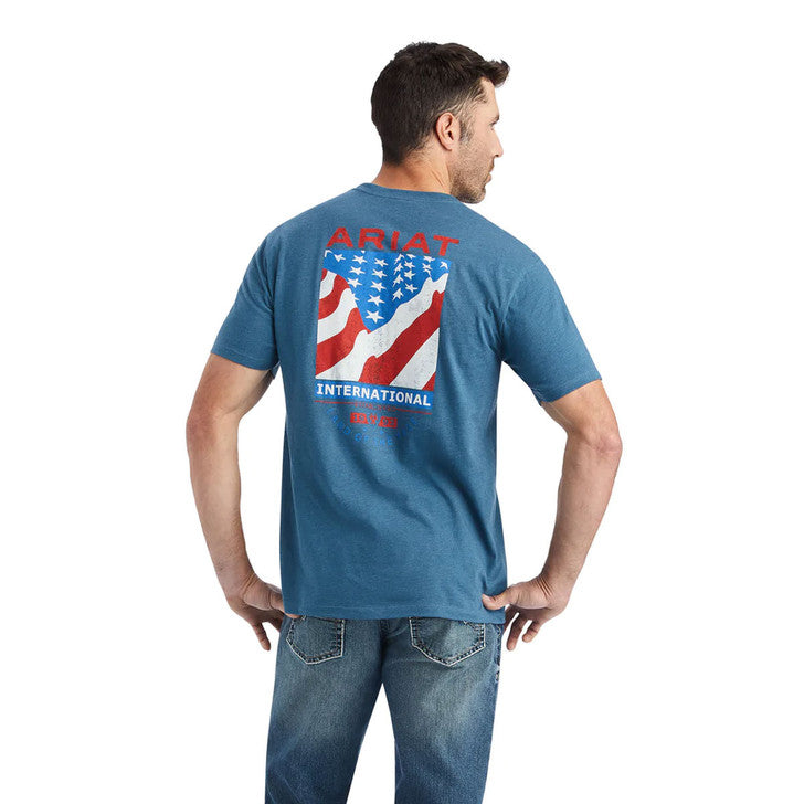 2758 Ariat Men's Flag Flow Tee