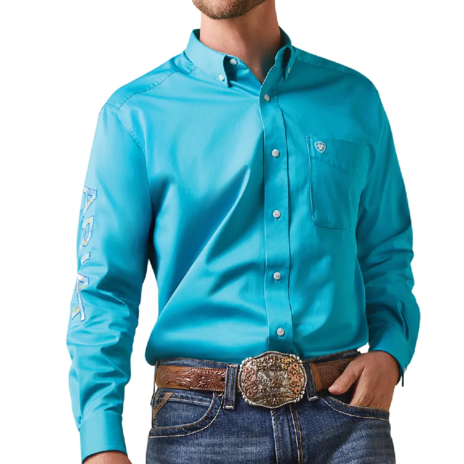 3520 Ariat Men's Team Logo Twill Shirt