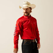 5236 Ariat Men's Team Logo Classic Fit Twill Shirt