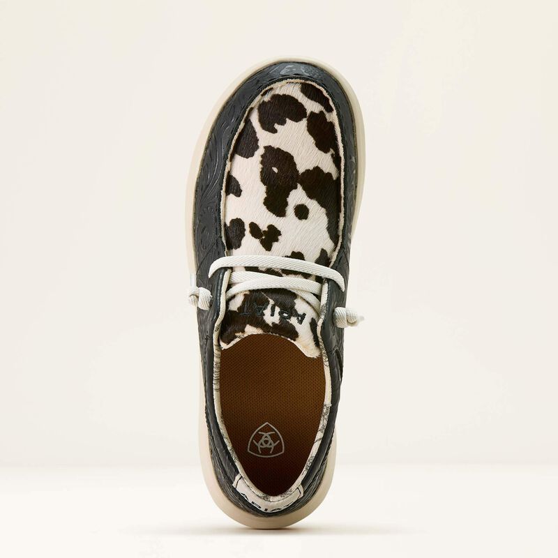 3882 Ariat Ladies Hilo Floral Embossed& Hair On Shoes