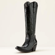 3992 Ariat Ladies Casanova Luxe Caviar Croc Print Boots