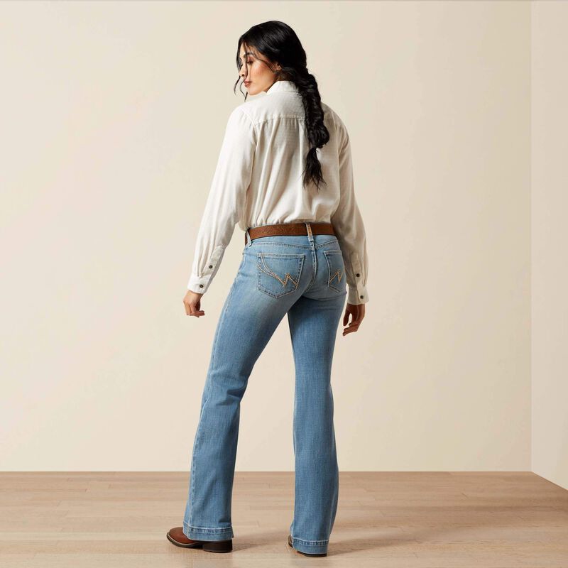5886 Ariat Ladies Mid Rise Giovana Trouser Jeans
