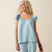 1135 Ariat Ladies Lynn Ruffle Sleeves Top