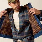 8964 Ariat Men's Flannel Lined Trucker Jacket