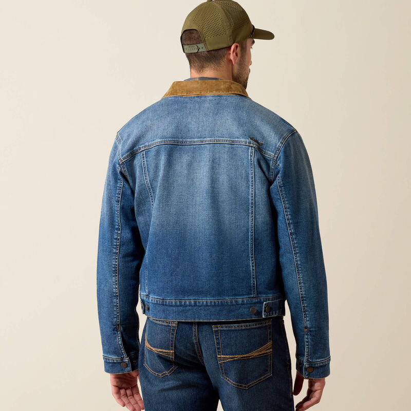 8964 Ariat Men's Flannel Lined Trucker Jacket