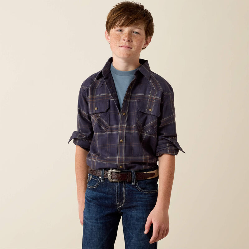 0583 Ariat Boy's Haas Retro Snap Shirt