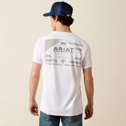 0626 Ariat Men's Lockup Flag Painted T-Shirt