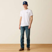 0626 Ariat Men's Lockup Flag Painted T-Shirt
