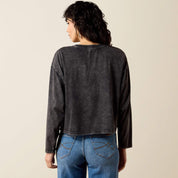 0681 Ariat Ladies Steer Story Long Sleeve T-Shirt