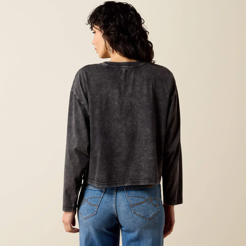 0681 Ariat Ladies Steer Story Long Sleeve T-Shirt