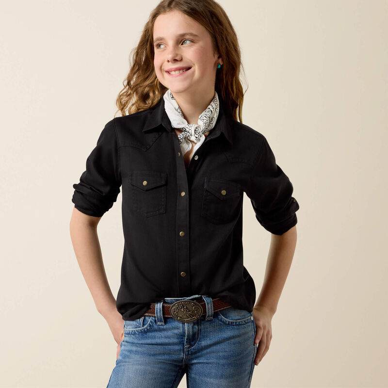 0689 Ariat Girl's Valentina Western Snap Shirt