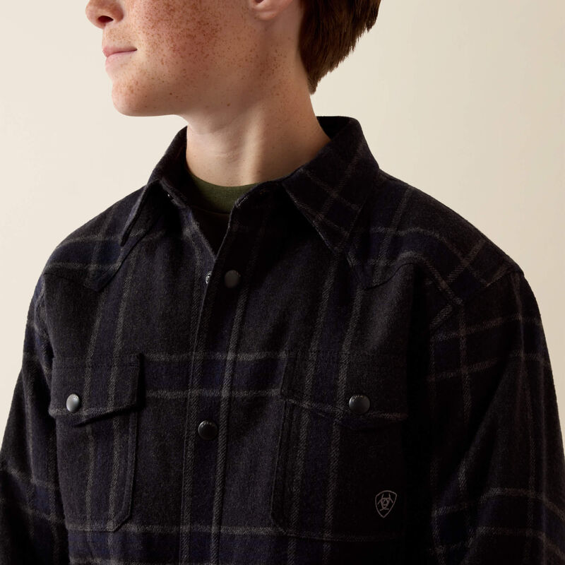 0730 Ariat Boy's Retro Shirt Jacket