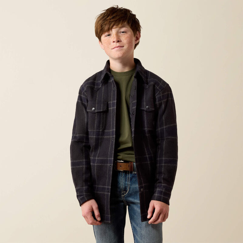 0730 Ariat Boy's Retro Shirt Jacket