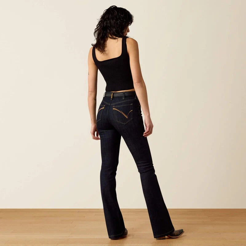 0827 Ariat Ladies High Rise Quinn Bootcut Jeans