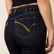 0827 Ariat Ladies High Rise Quinn Bootcut Jeans