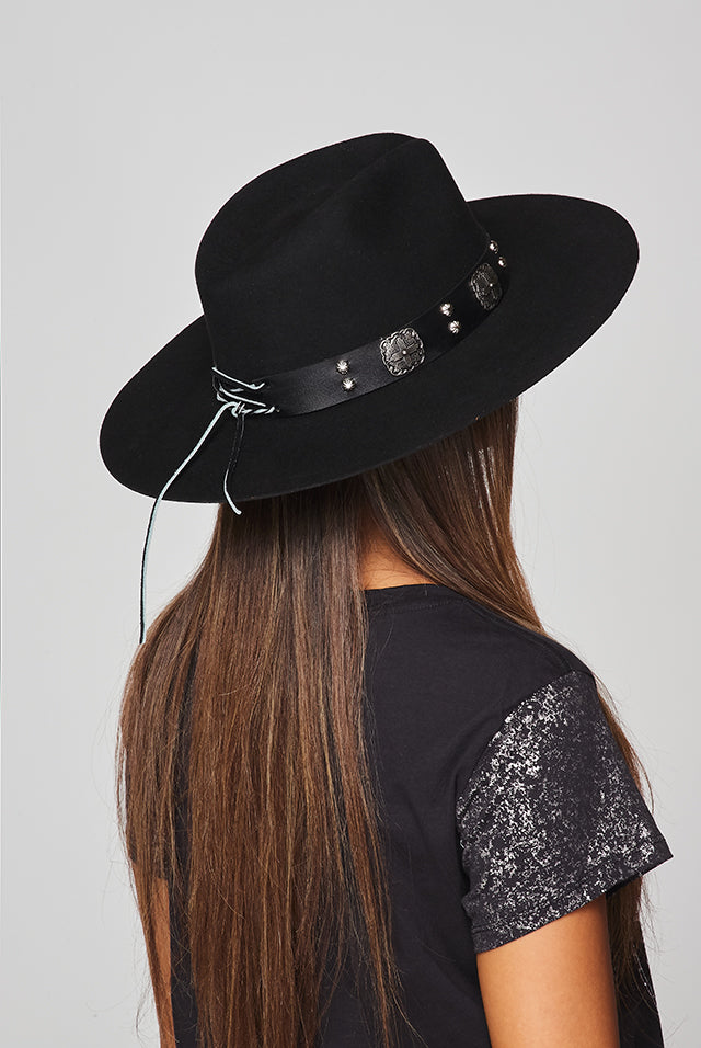 CA-F-2070 Stampede Flat Brim Felt Hat