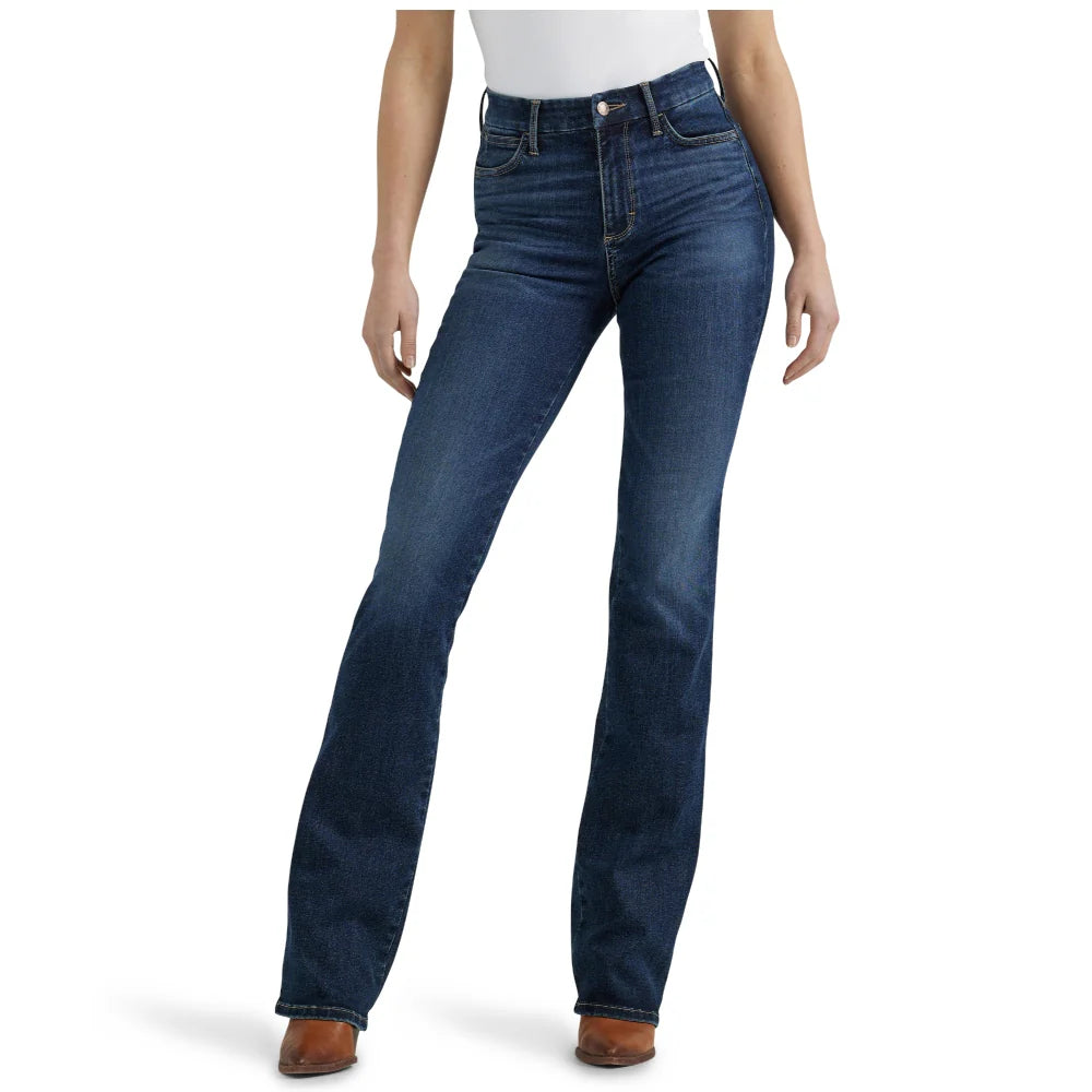 9277 Wrangler Ladies Bespoke High Rise Bootcut Jeans