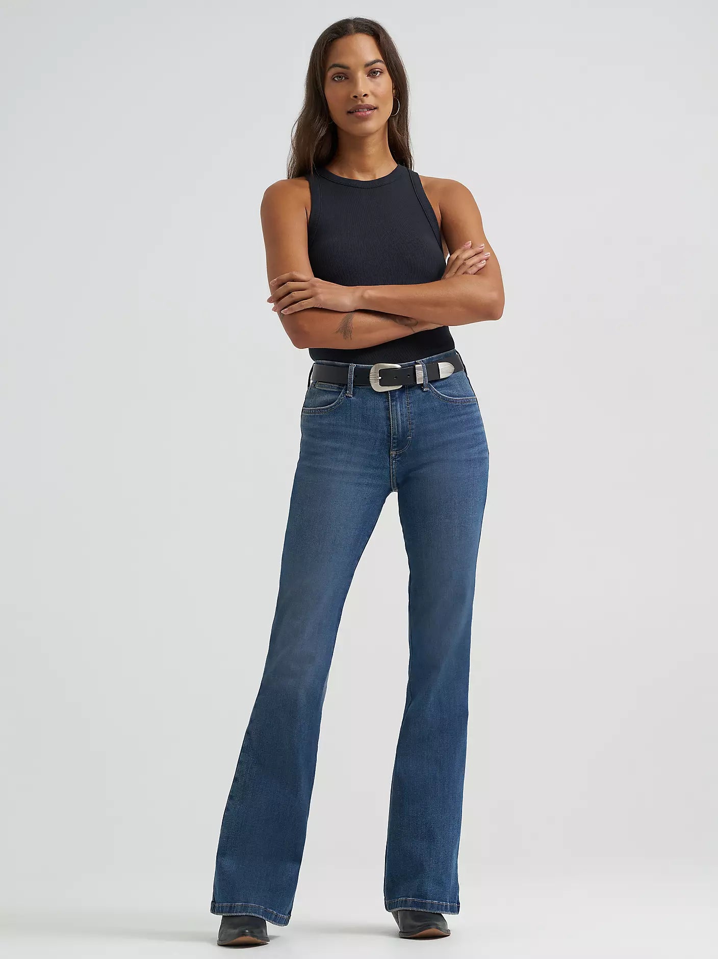 9281 Wrangler Ladies Bespoke Lily High Rise Flare Jeans
