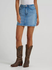 9426 Wrangler Ladies Retro Bailey Denim Skirt