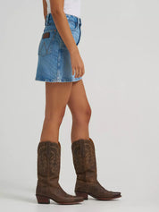 9426 Wrangler Ladies Retro Bailey Denim Skirt