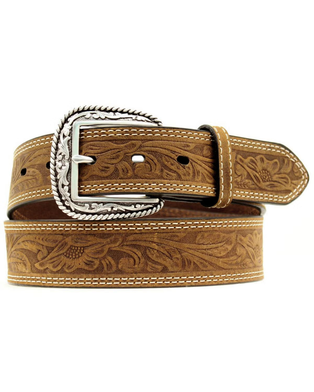 2402 Ariat Men's Tooled Double Stitched Belt