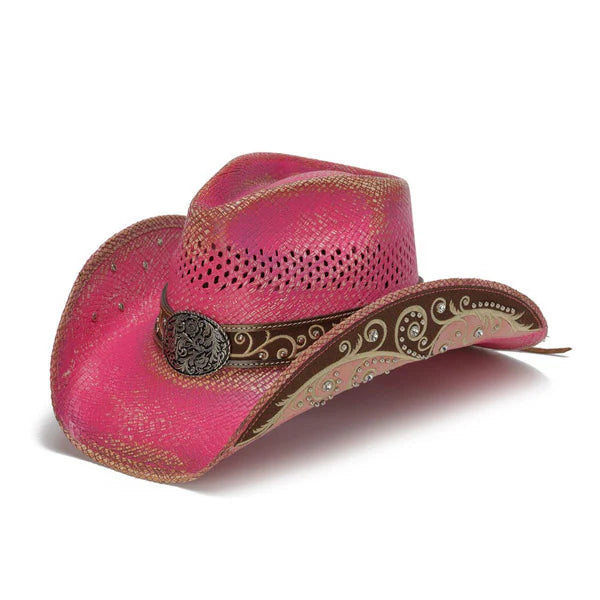 CA-1828 Stampede Jennie Panama Straw Hat
