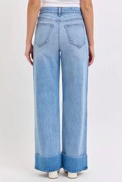 9458 Cello Ladies High Rise Wide Leg Jeans