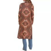 0015 Rock & Roll Ladies Aztec Duster Cardigan