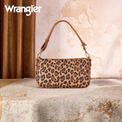 WG474 Wrangler Western Leopard Print Shoulder Bag