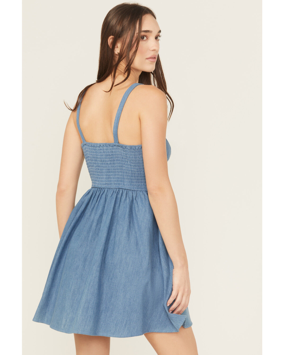 6315 Rock & Roll Ladies Buckle Strap Denim Mini Dress 6315 Rock & Roll Ladies Buckle Strap Denim Mini Dress