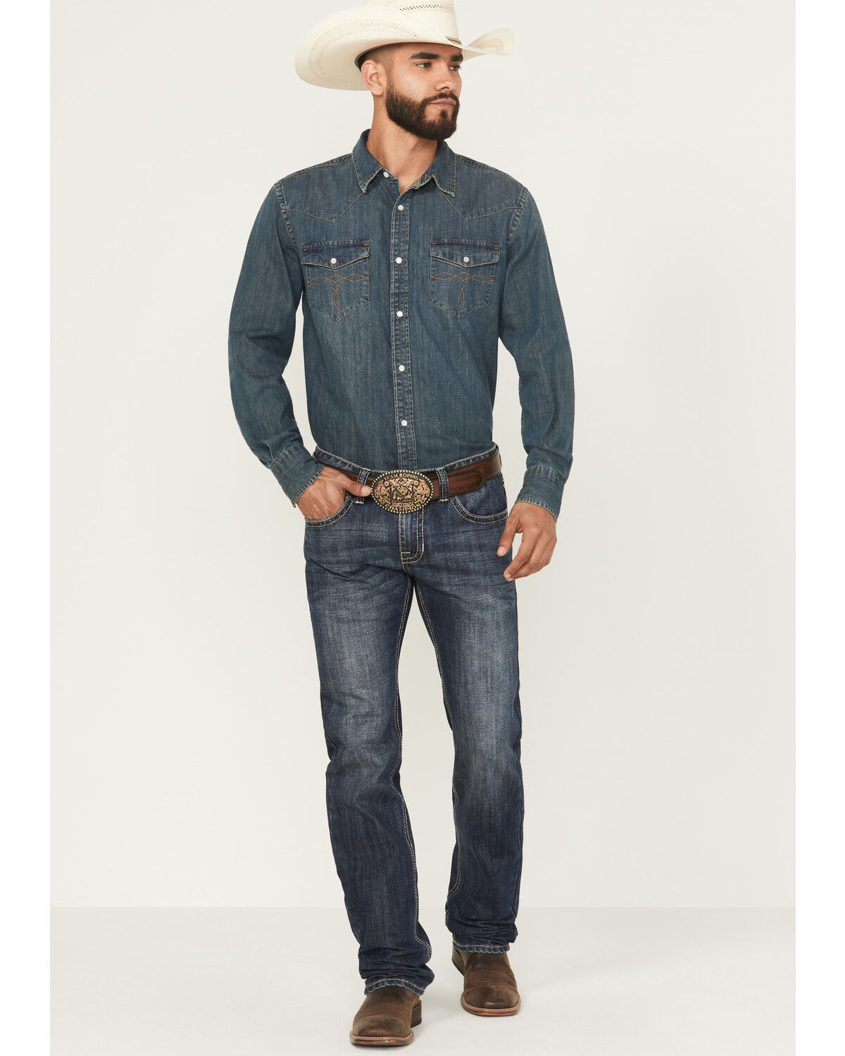 6693 Rock & Roll Men's Pistol Stackable Bootcut Jeans – El Rodeo ...