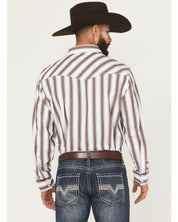 9494 Wrangler Men's 20X Striped Print Snap Shirt
