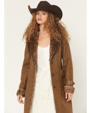 6873 Panhandle Ladies Pleather Coat