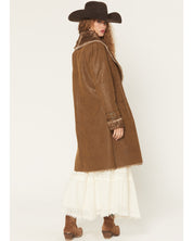 6873 Panhandle Ladies Pleather Coat