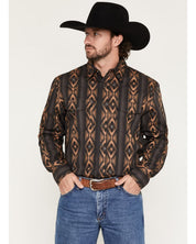 5791 Wrangler Men's Checotah Southwestern Print Shirt