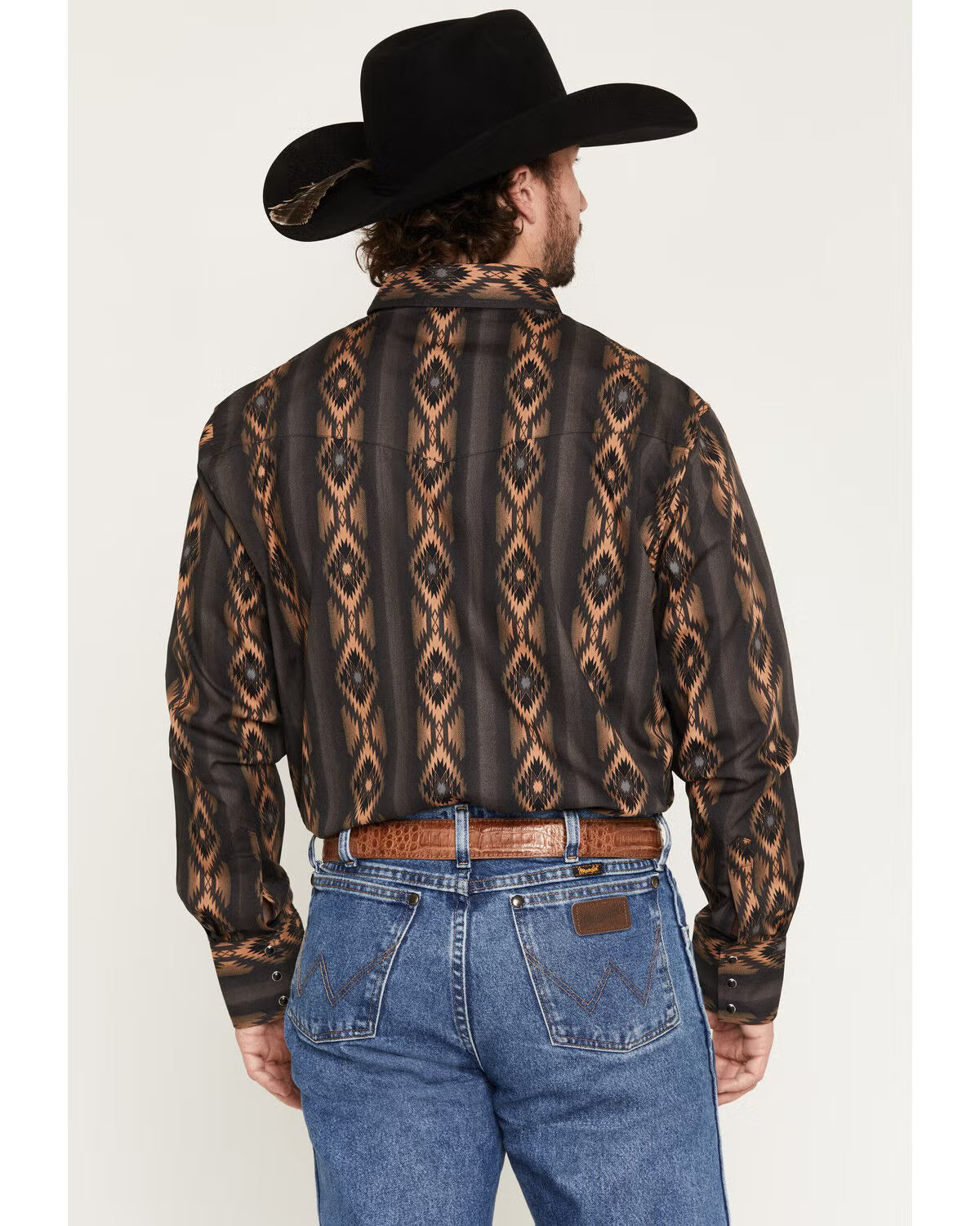 5791 Wrangler Men's Checotah Southwestern Print Shirt