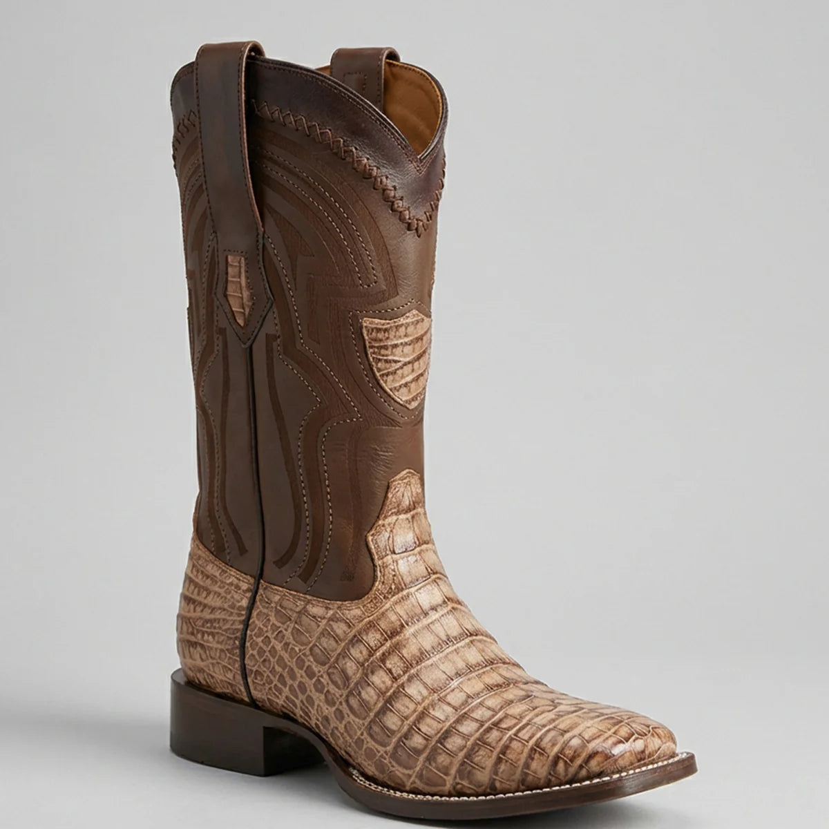H-82 Wild West Boots Men's Caiman Belly Boots