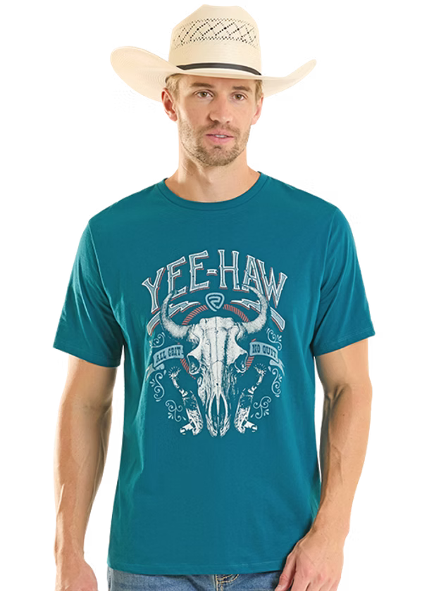 8876 Rock & Roll Men's Yee-Haw T-Shirt