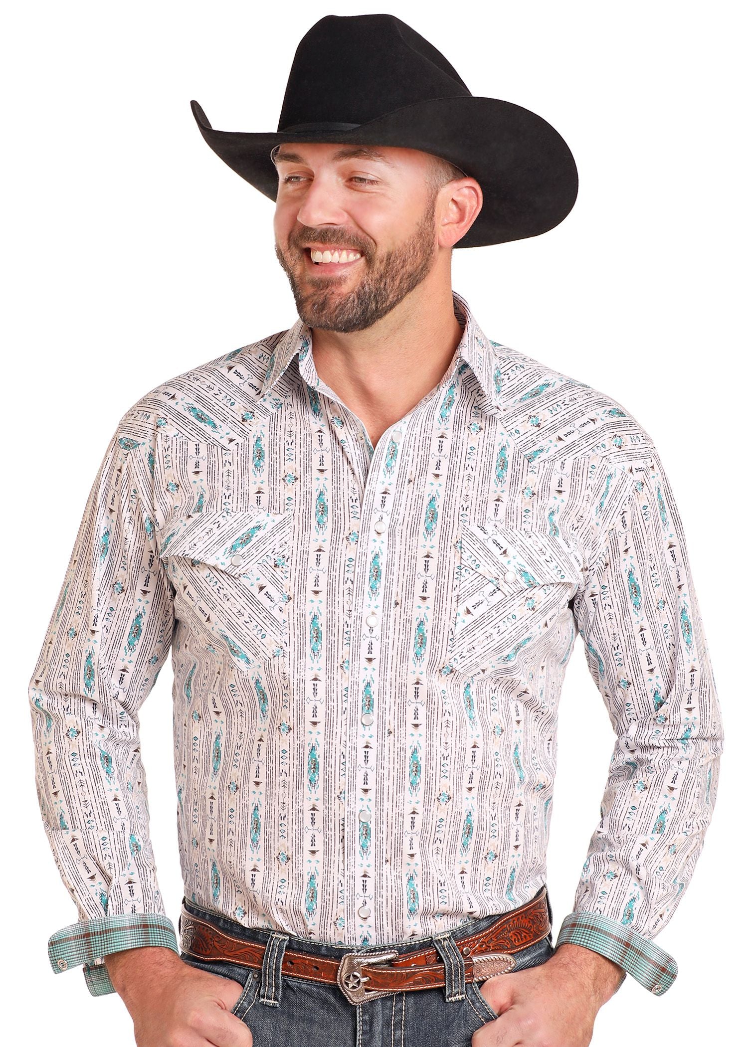 4583 Panhandle Men's Western Snap Shirt
