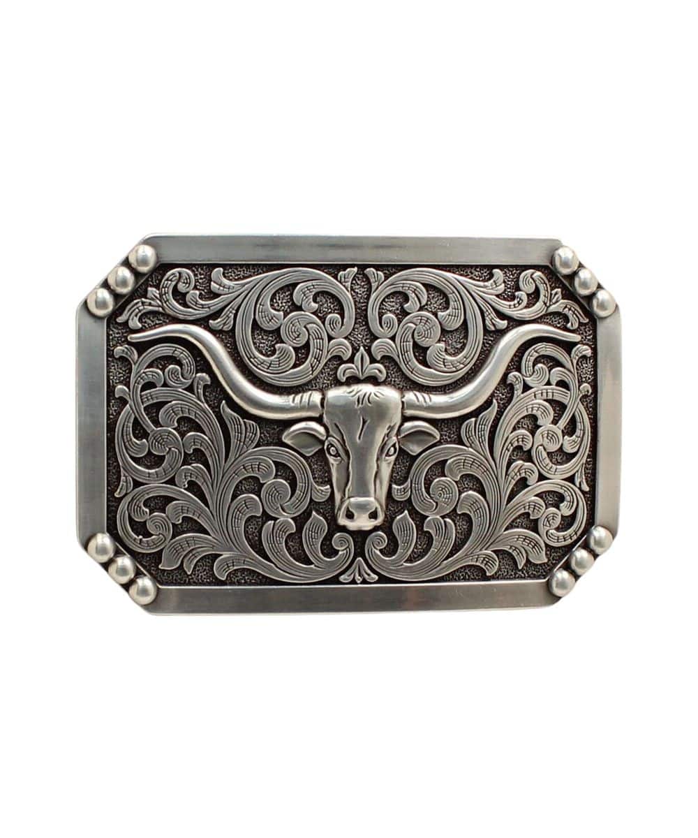 37596 Nocona Longhorn Rectangle Buckle
