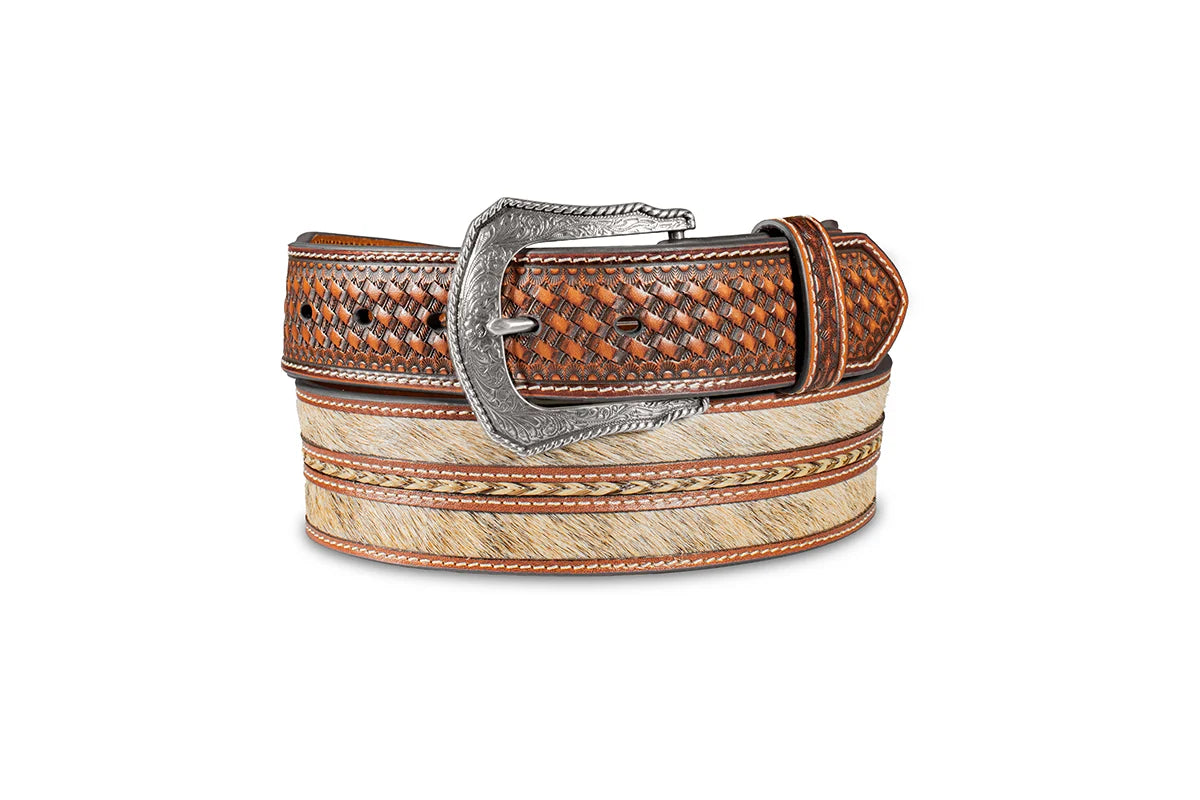 1902 3D Men's Calf Hair Inlay Belt