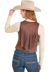 7788 Rock & Roll Ladies Embroidered Yoke Vest