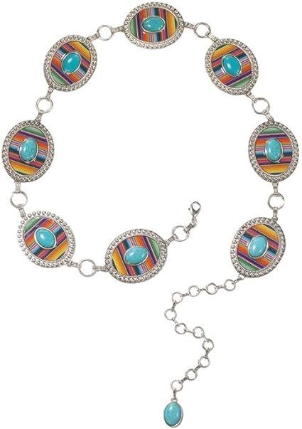 1097 Nocona Women's Western Turq Belt