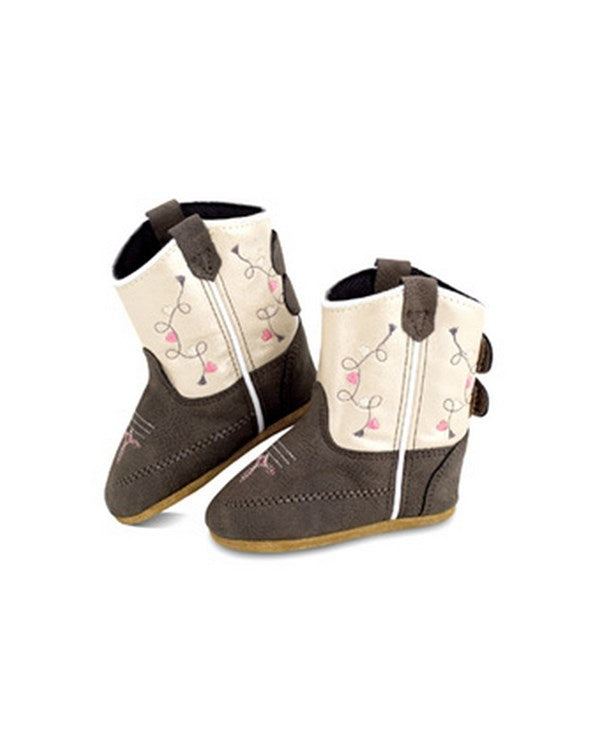 10153 Old West Infant Girls Heart Western Boots