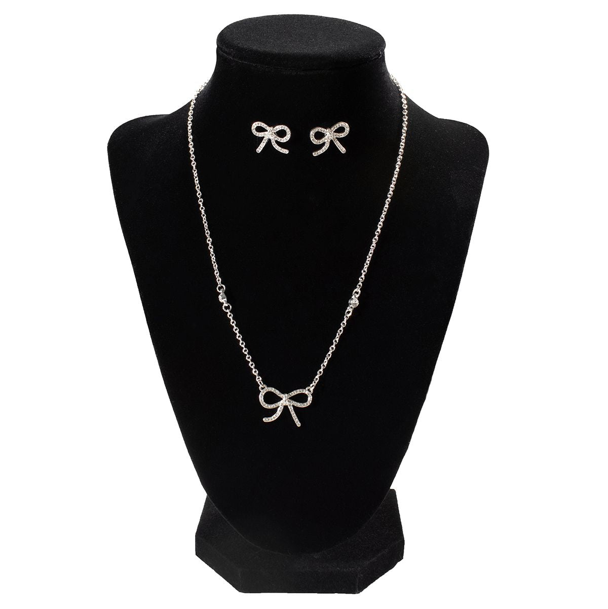 3436 Blazin Roxx Ladies Crystal Bow Jewelry Set