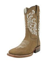Kiara Calzatti Floral Western Wide Square Boots
