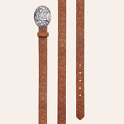 1322 Wrangler Girl's Floral Embossed Leather Belt